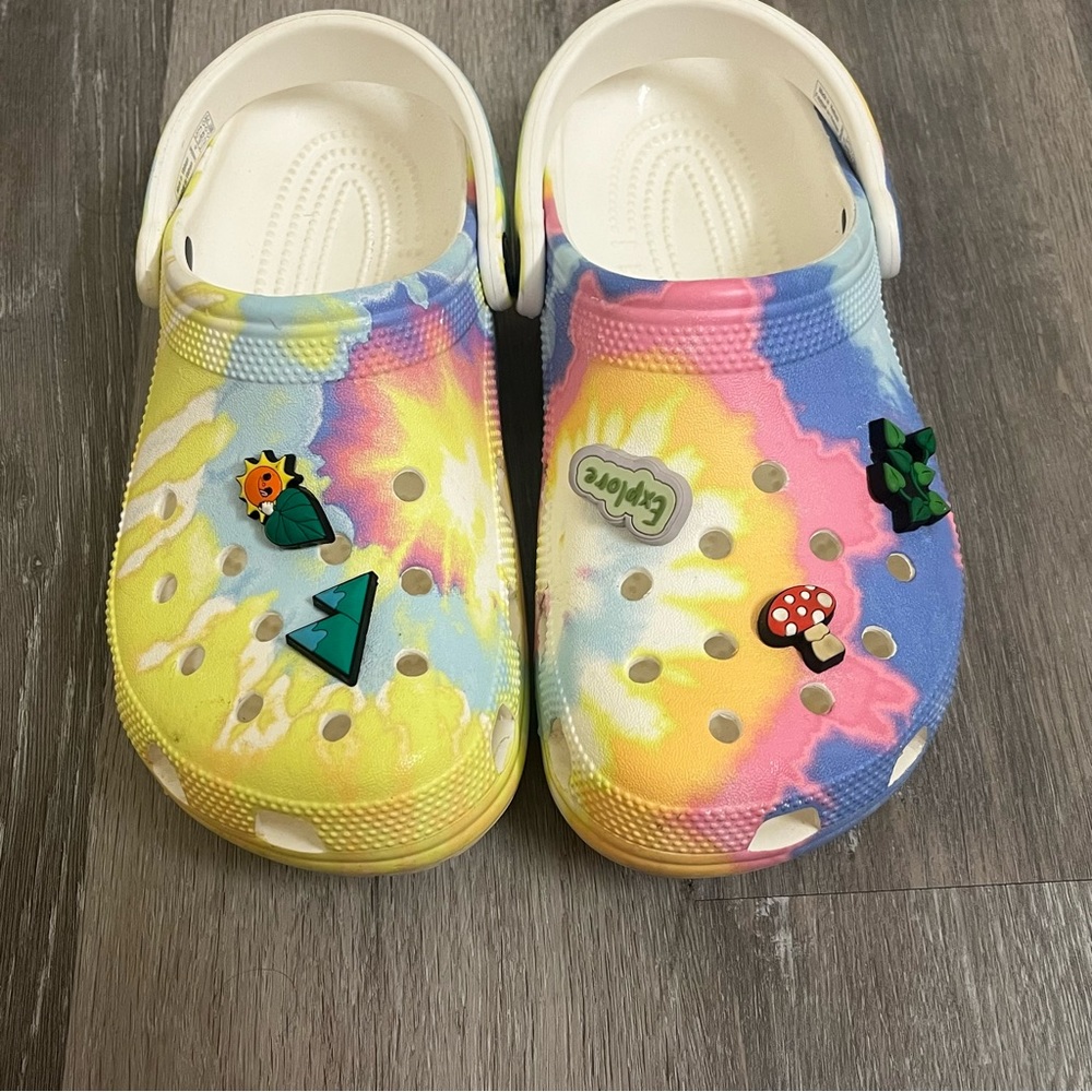 Tie Dye Crocs